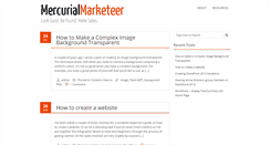 Desktop Screenshot of mercurialmarketeer.com